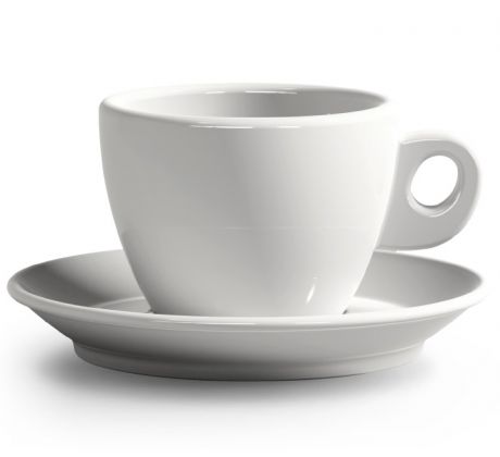 Giacinto bílý šálek na cappuccino s podšálkem 200 ml