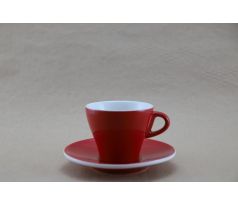 Gardenia červený šálek na cappuccino s podšálkem 170 ml