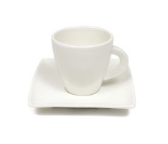 East Meets West bílý šálek na cappuccino s podšálkem 160 ml JX251212