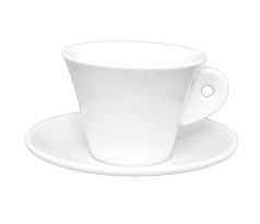 Calla bílý šálek na cappuccino s podšálkem 180 ml