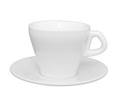 Bucaneve bílý šálek na cappuccino s podšálkem 195 ml